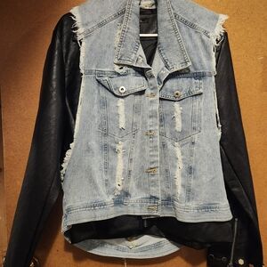 Denim and Leather Jacket